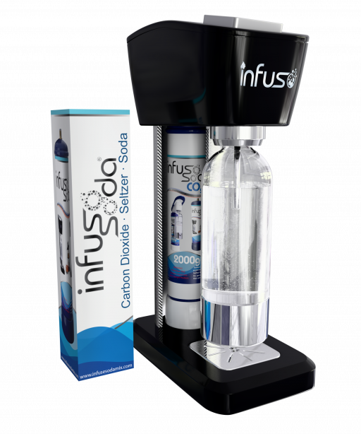 Infuso Soda Water Machine includes 640g CO2 cylinder